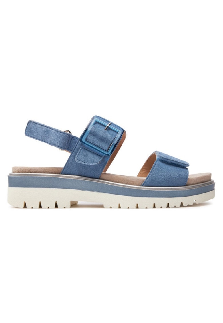 Sandale dama 303784522 - Piele intoarsa - Albastru