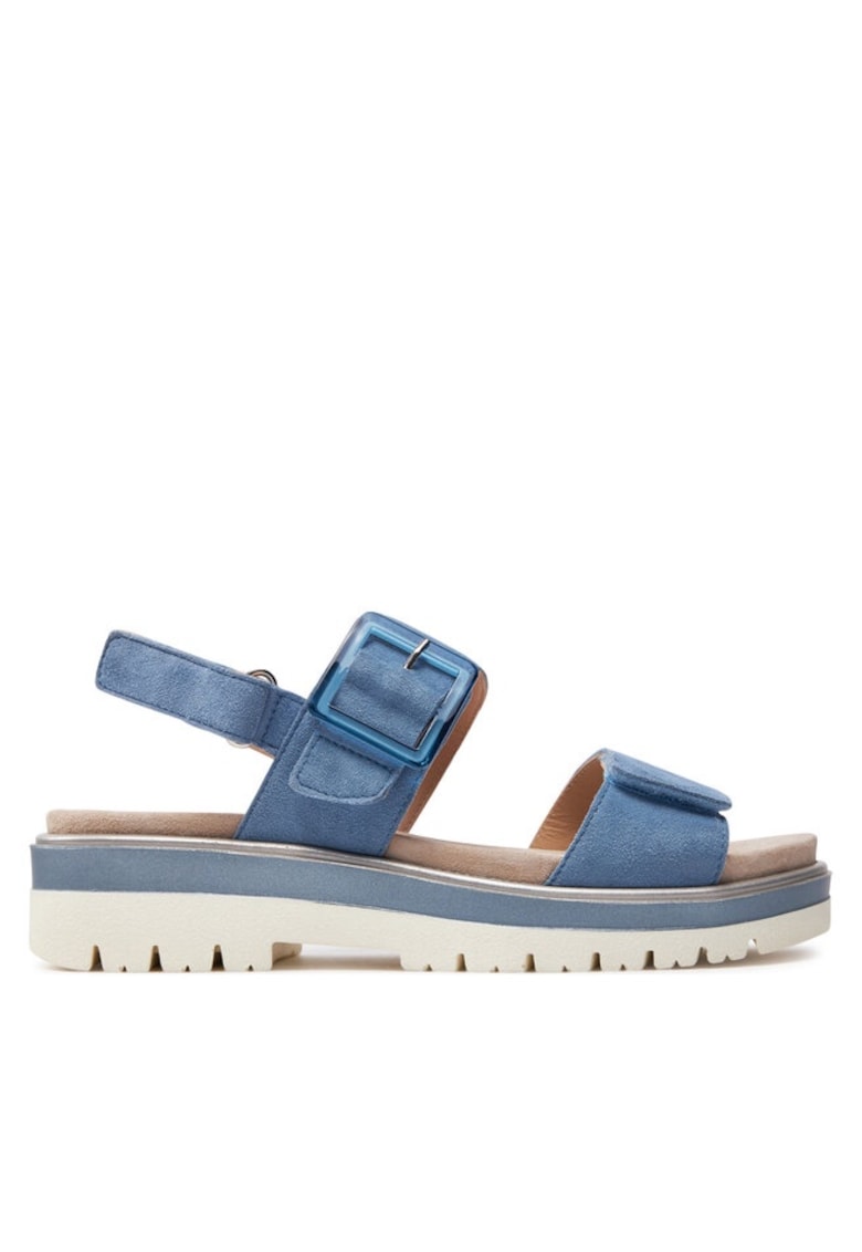 Sandale dama 303784522 - Piele intoarsa - Albastru