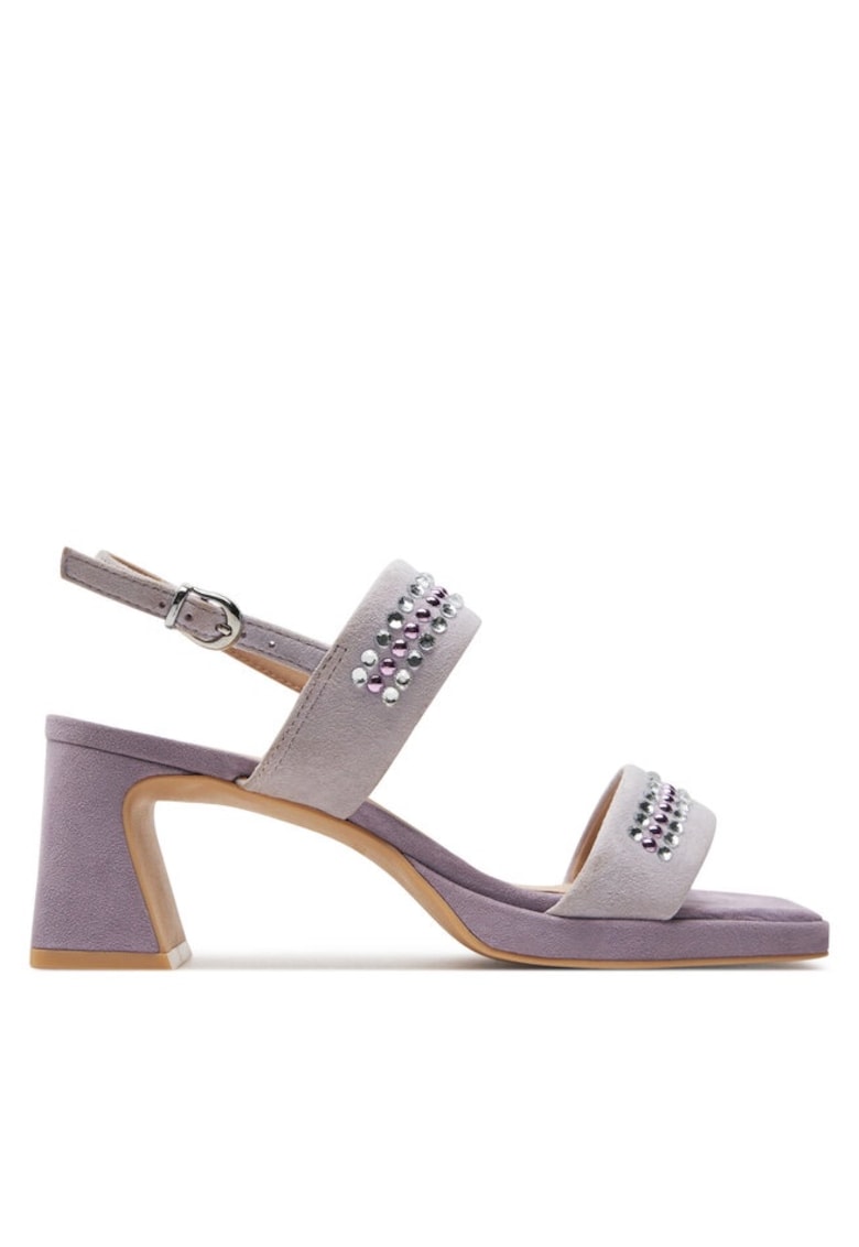 Sandale dama 303669867 - Piele intoarsa - Violet