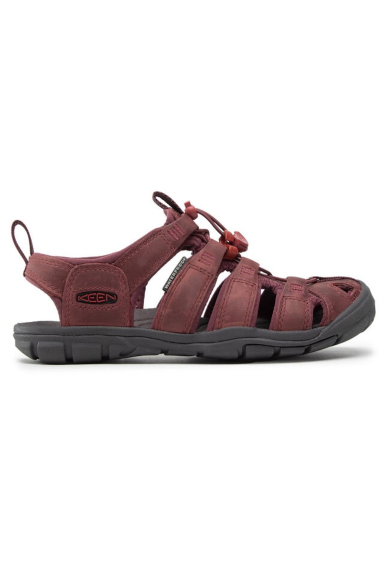 Sandale dama 300432273 - Piele naturala/Piele nabuc - Visiniu