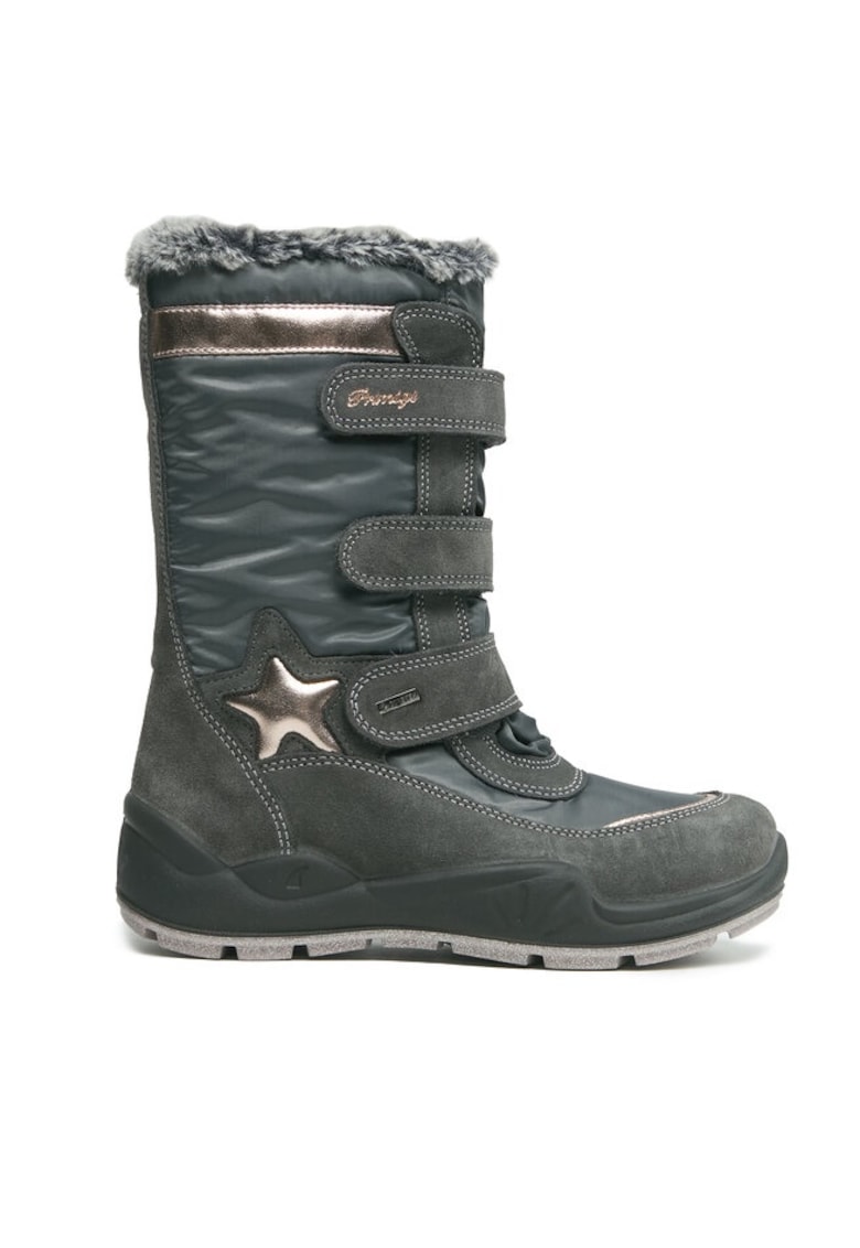 Primigi Botosei 303236328 - Piele intoarsa/Textil - Gri