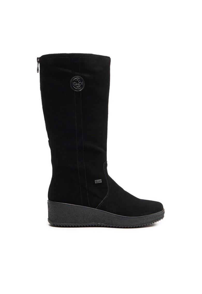 Cizme dama 199756504 - Piele intoarsa - Negru