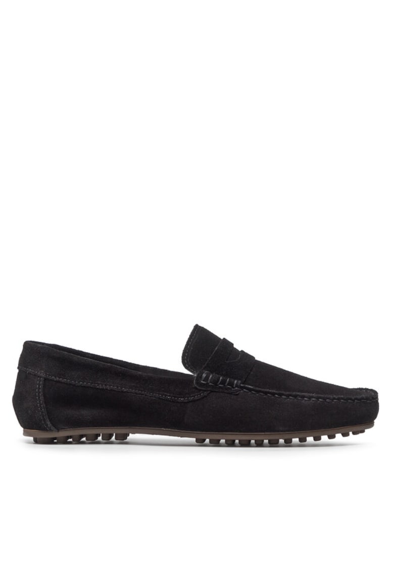 Mocasini barbati 300317310 - Piele intoarsa - Negru