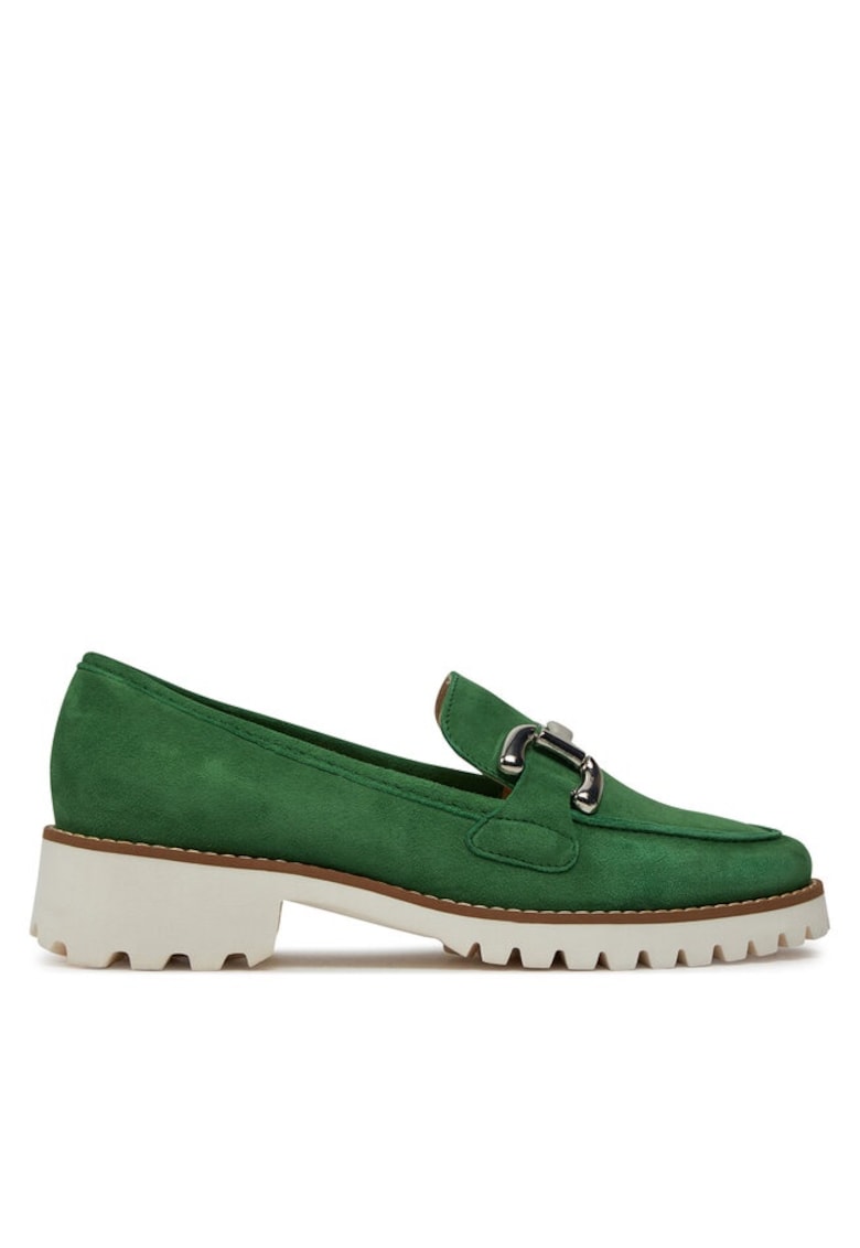 Pantofi dama 303784867 - Piele intoarsa - Verde