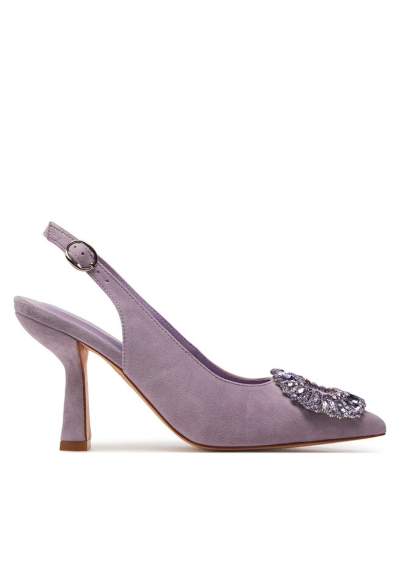 Sandale dama 303762001 - Piele intoarsa - Violet