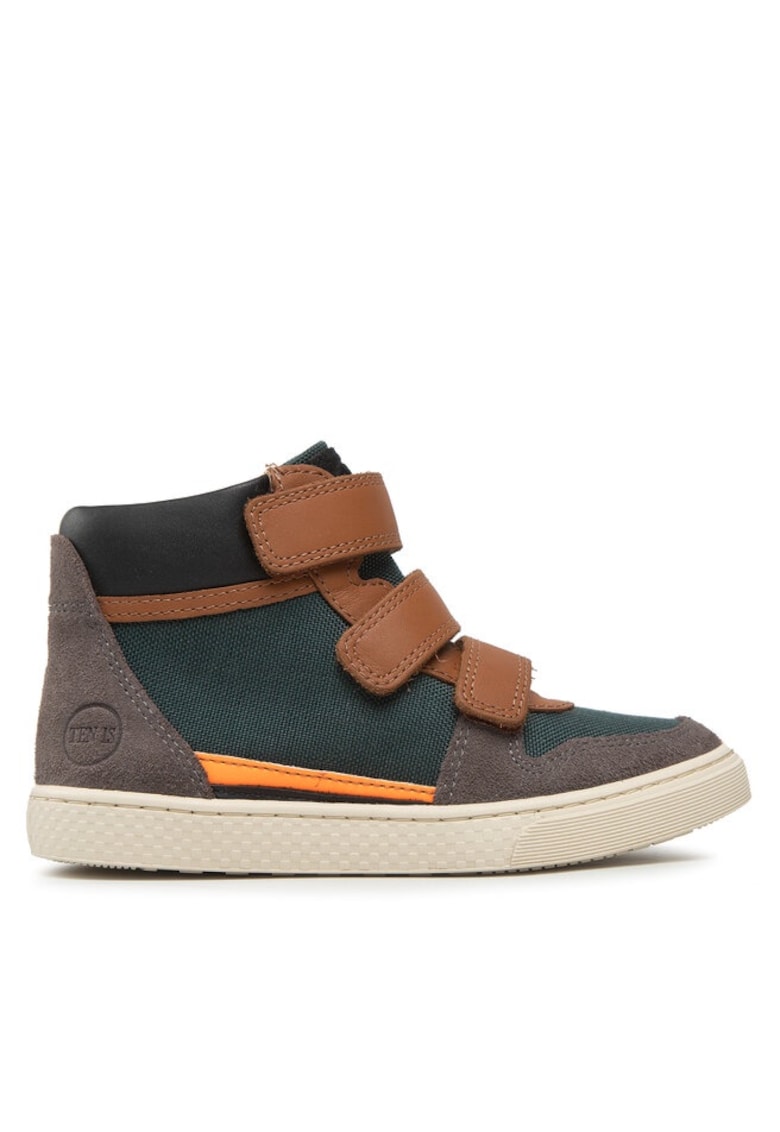 Pantofi copii 300940433 - Piele intoarsa/Textil - Verde/Maro