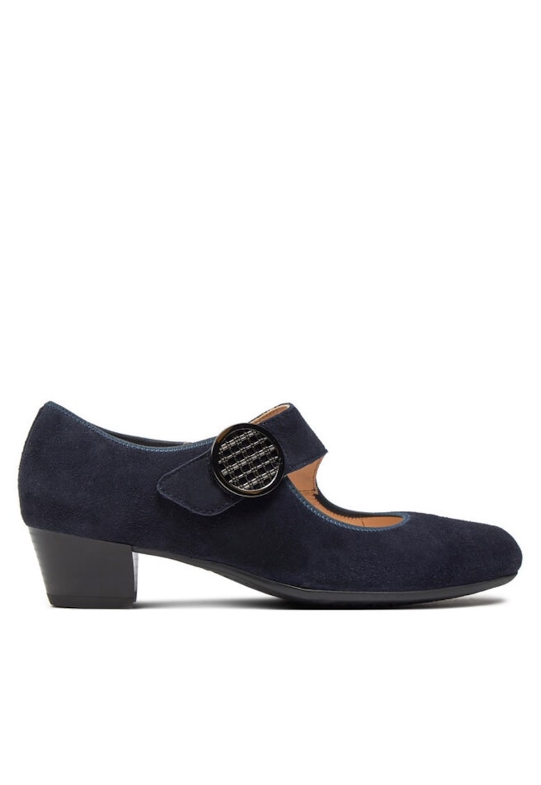 Pantofi dama 303785581 - Piele intoarsa - Albastru