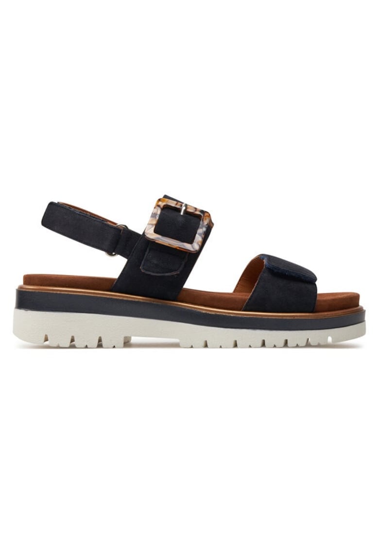 Sandale dama 303784515 - Piele intoarsa - Albastru