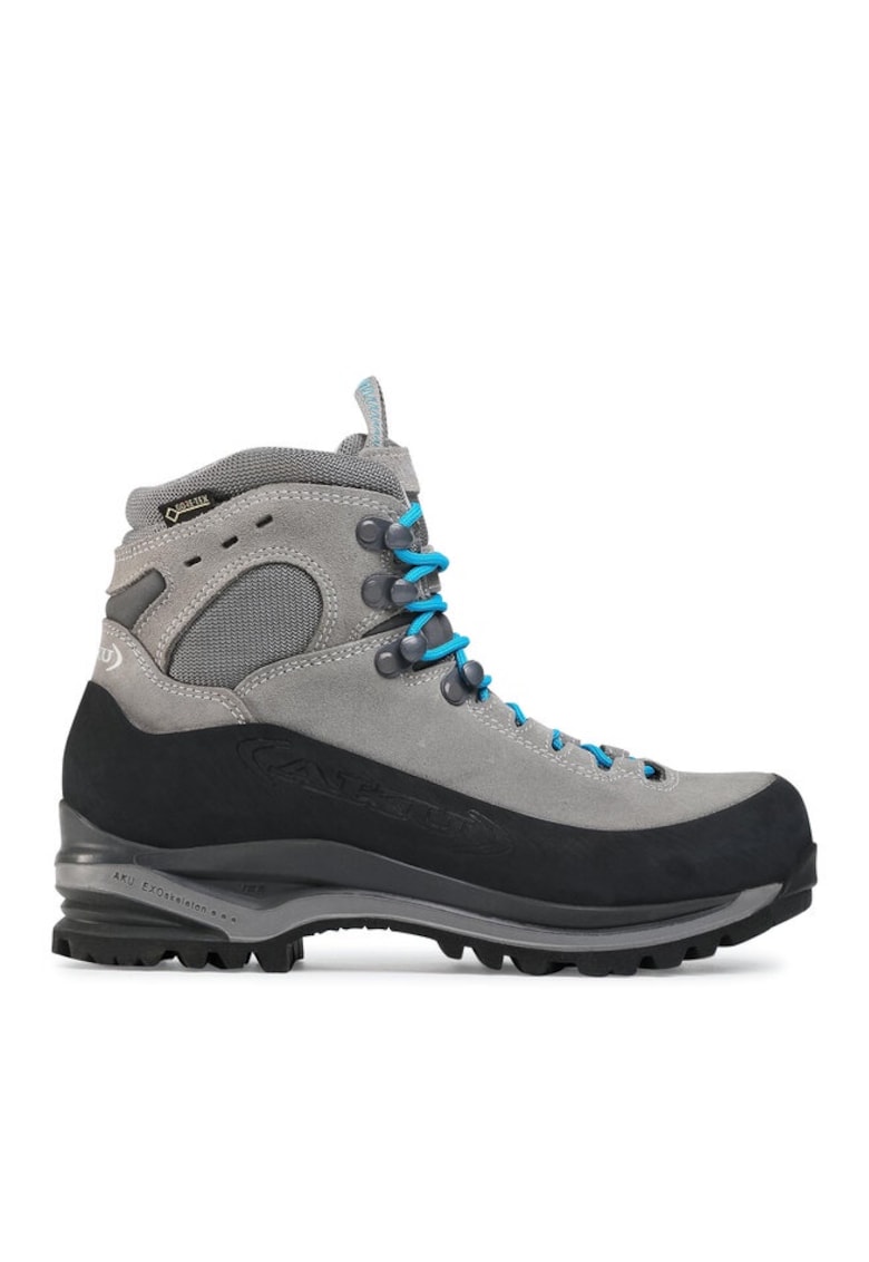 Ghete si bocanci sport dama 207860223 - Piele intoarsa/Textil - Gri