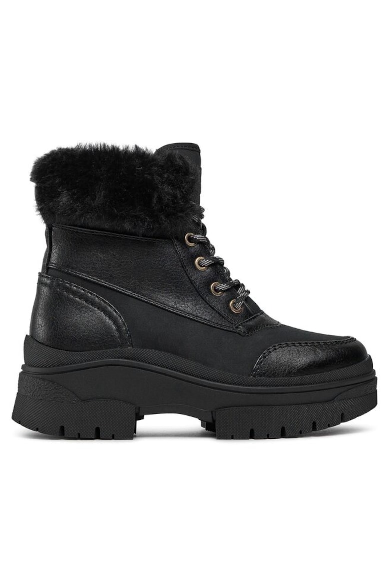 Ghete dama 303151508 - Piele ecologica - Negru