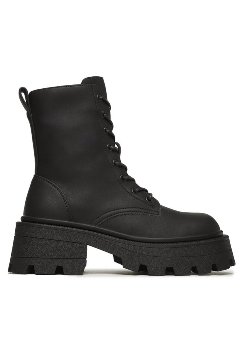 Ghete dama 302907557 - Piele ecologica - Negru