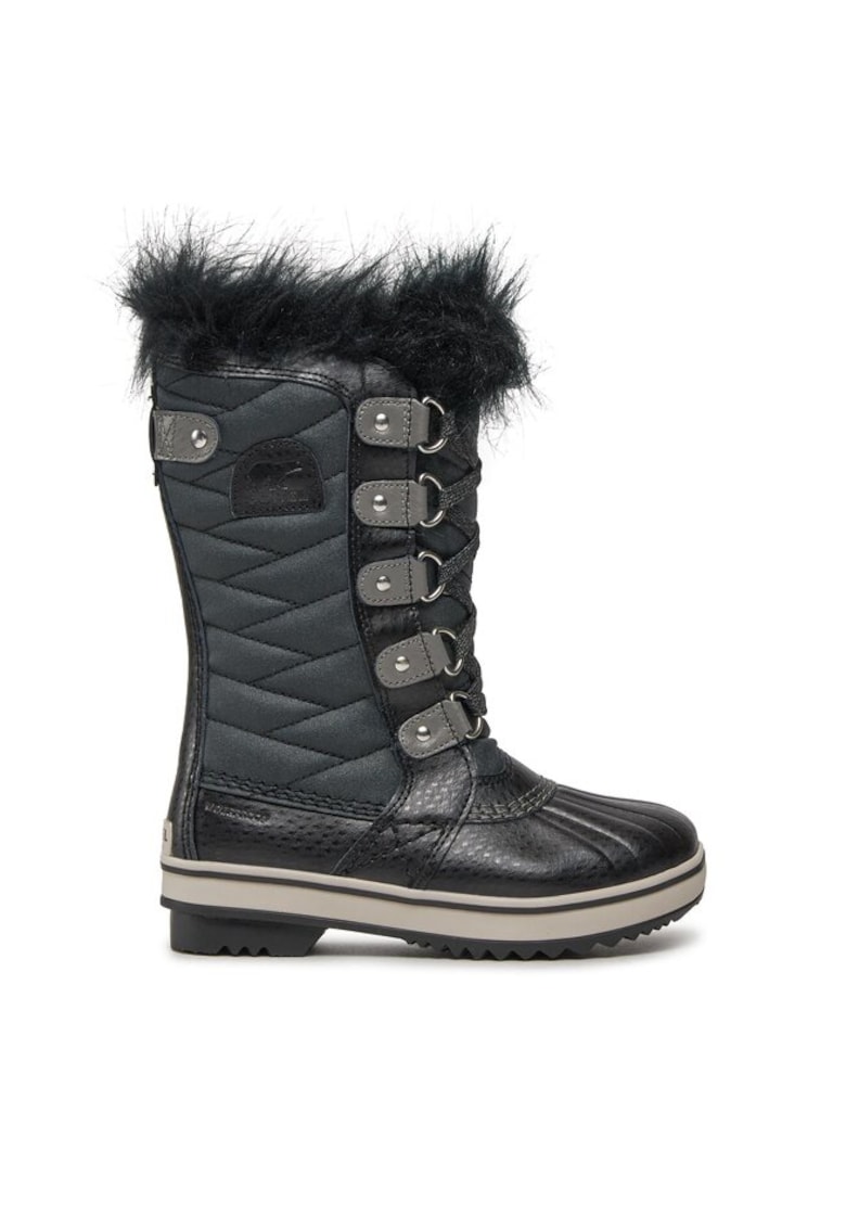 Ghete si cizme copii 198667429 - Piele naturala/Textil - Negru