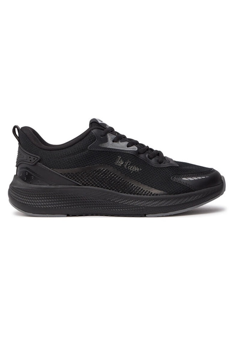 Tenisi barbati 303729288 - Piele ecologica/Textil - Negru - Negru