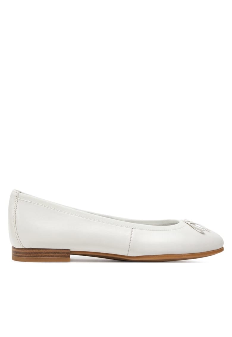 Balerini 303359140 - Piele naturala - Alb - Alb