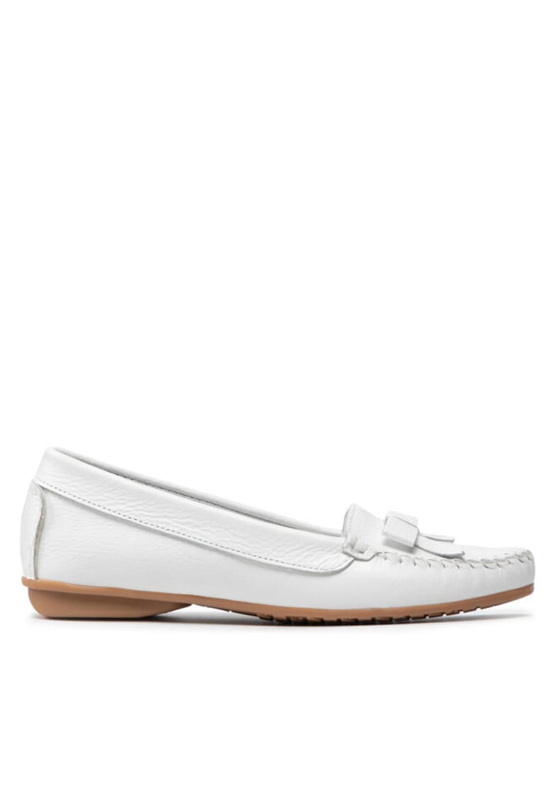 Mocasini dama 300316924 - Piele naturala - Alb - Alb