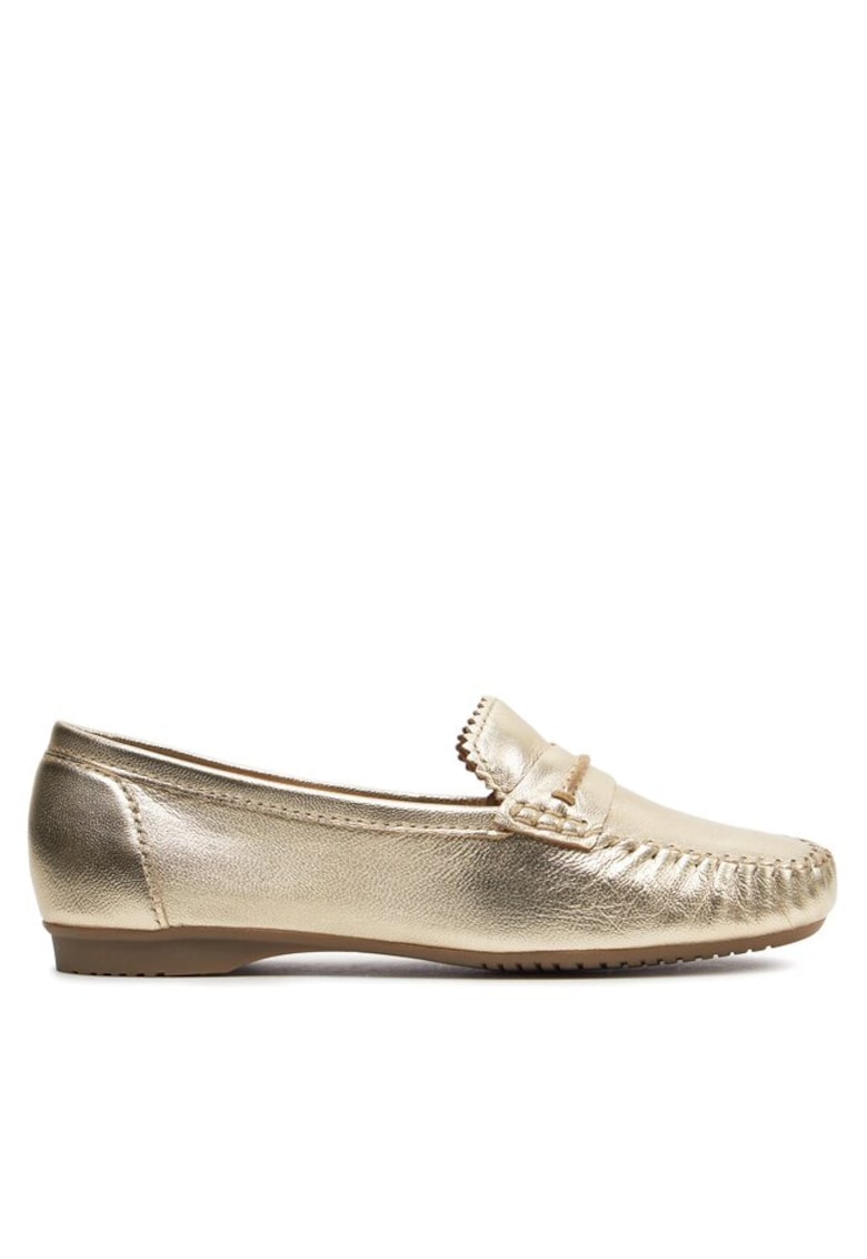 Mocasini dama 303581176 - Piele naturala - Auriu - Auriu