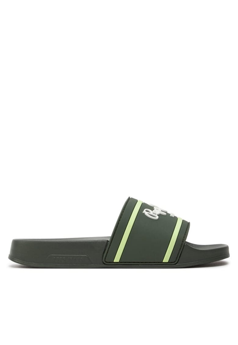 Papuci sport copii 303684402 - Sintetic/Textil - Kaki