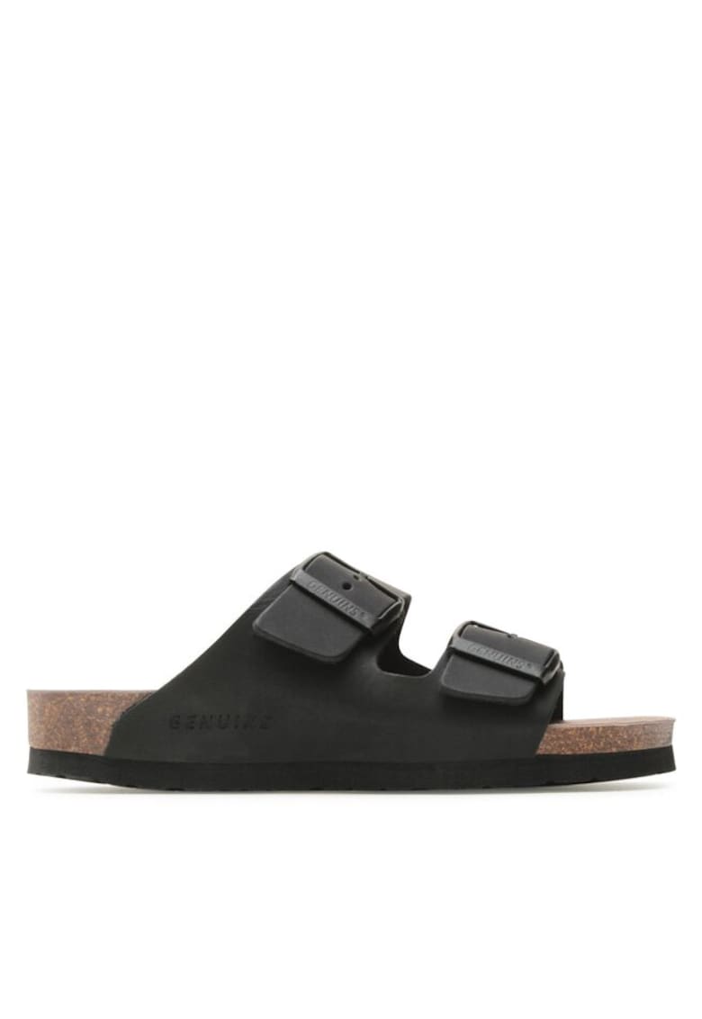Papuci barbati 302848782 - Piele naturala/Piele nabuc - Negru - Negru