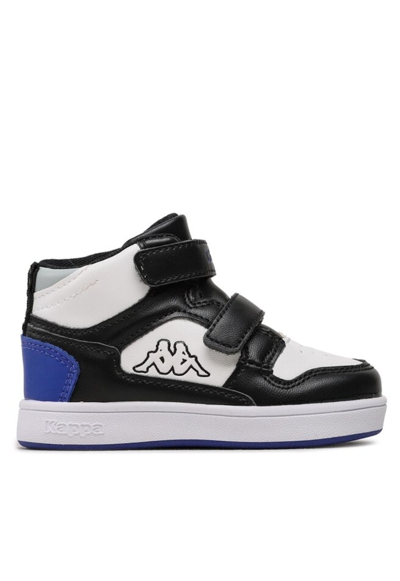 Kappa Mocasini copii 302734368 - Piele ecologica - Negru/Alb - Alb/Negru