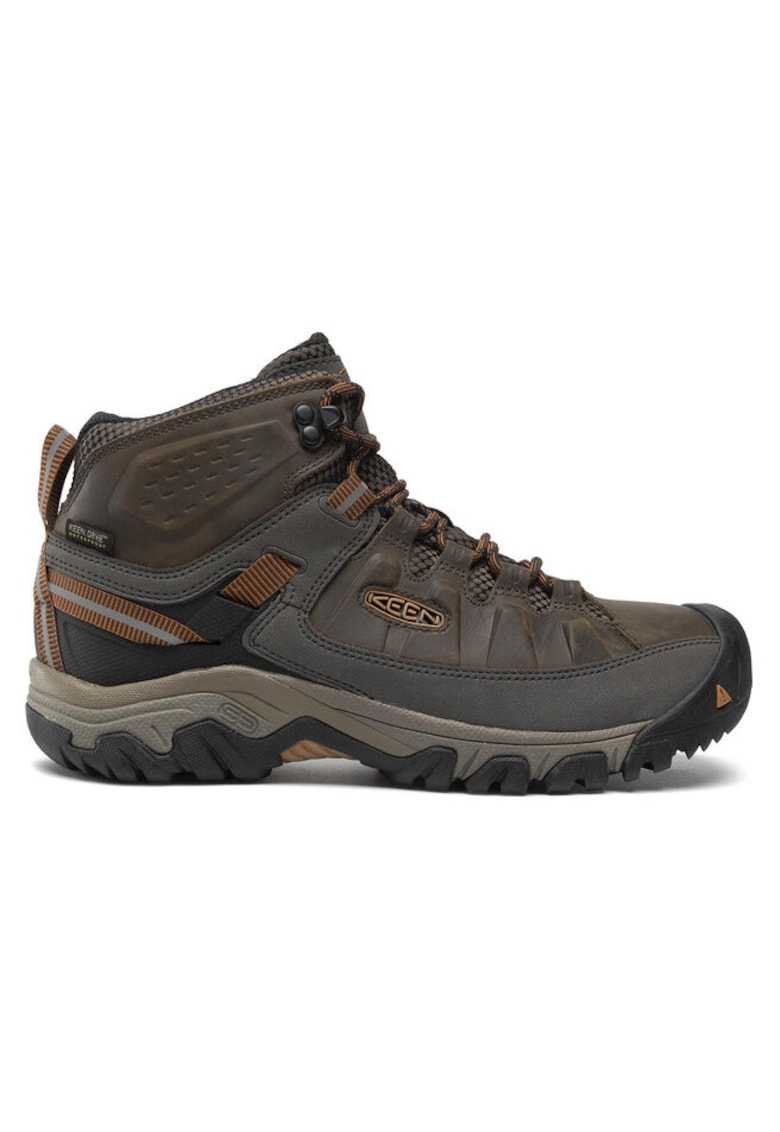 Bocanci de trekking pentru barbati - Targhee III MID WP - Piele naturala - Masliniu inchis/Maro auriu - Verde/Negru