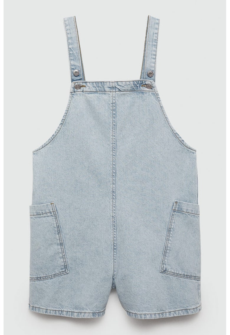 Salopeta scurta de denim