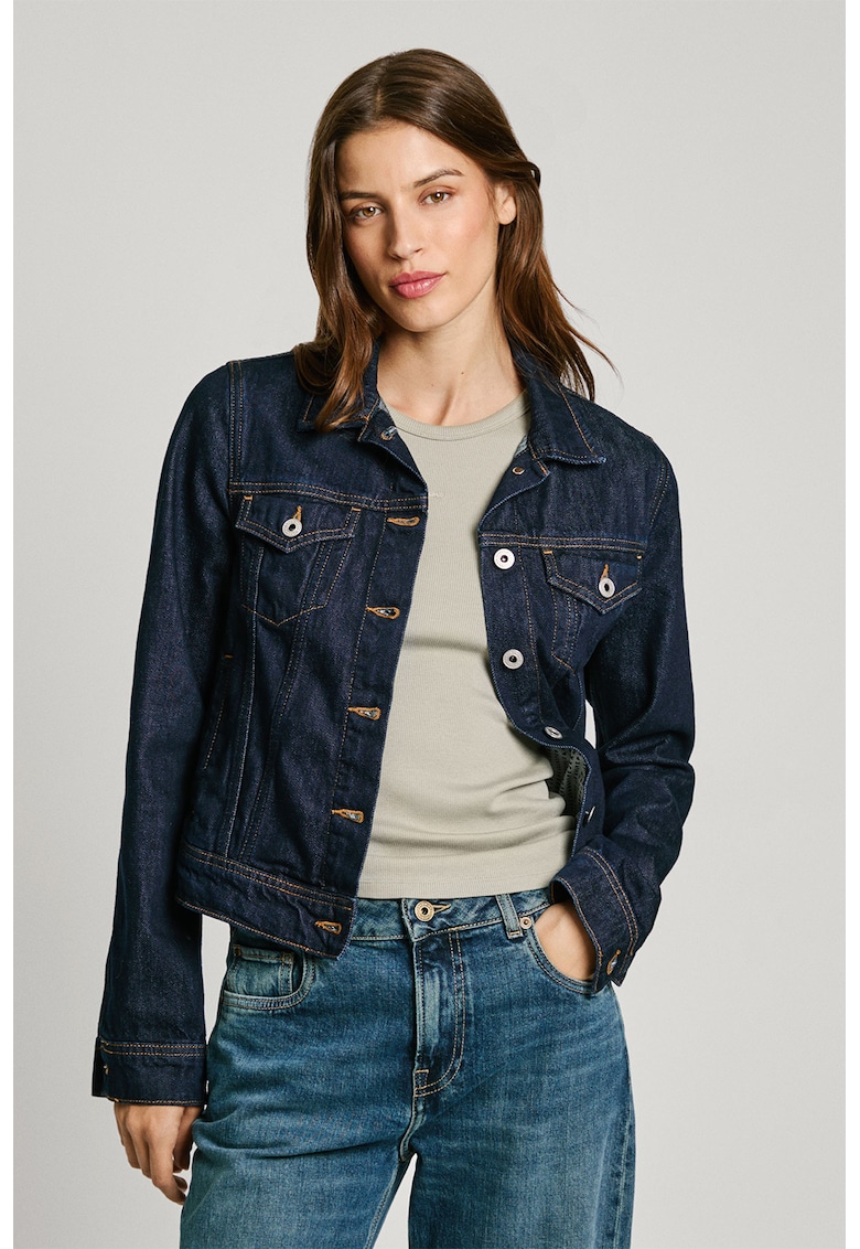 Jacheta regular fit din denim