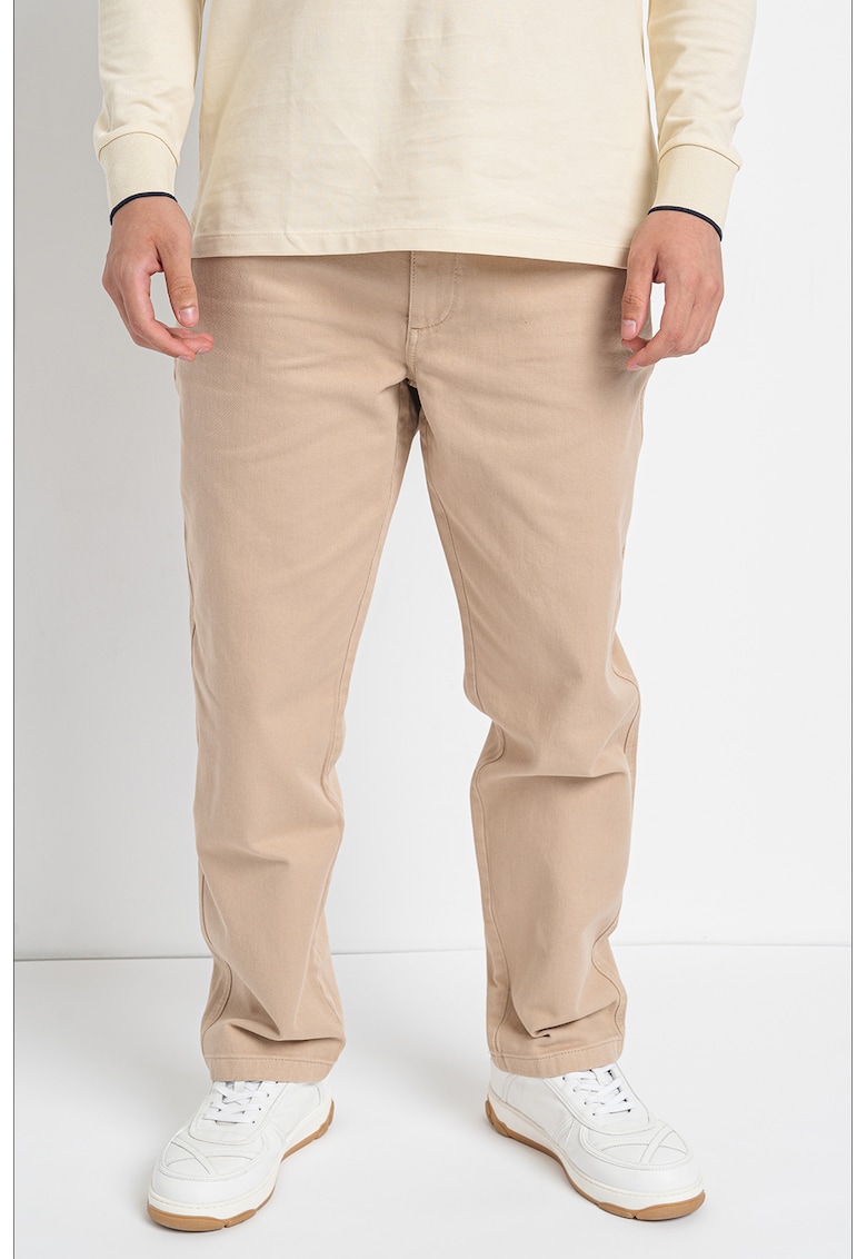 Pantaloni regular fit de bumbac