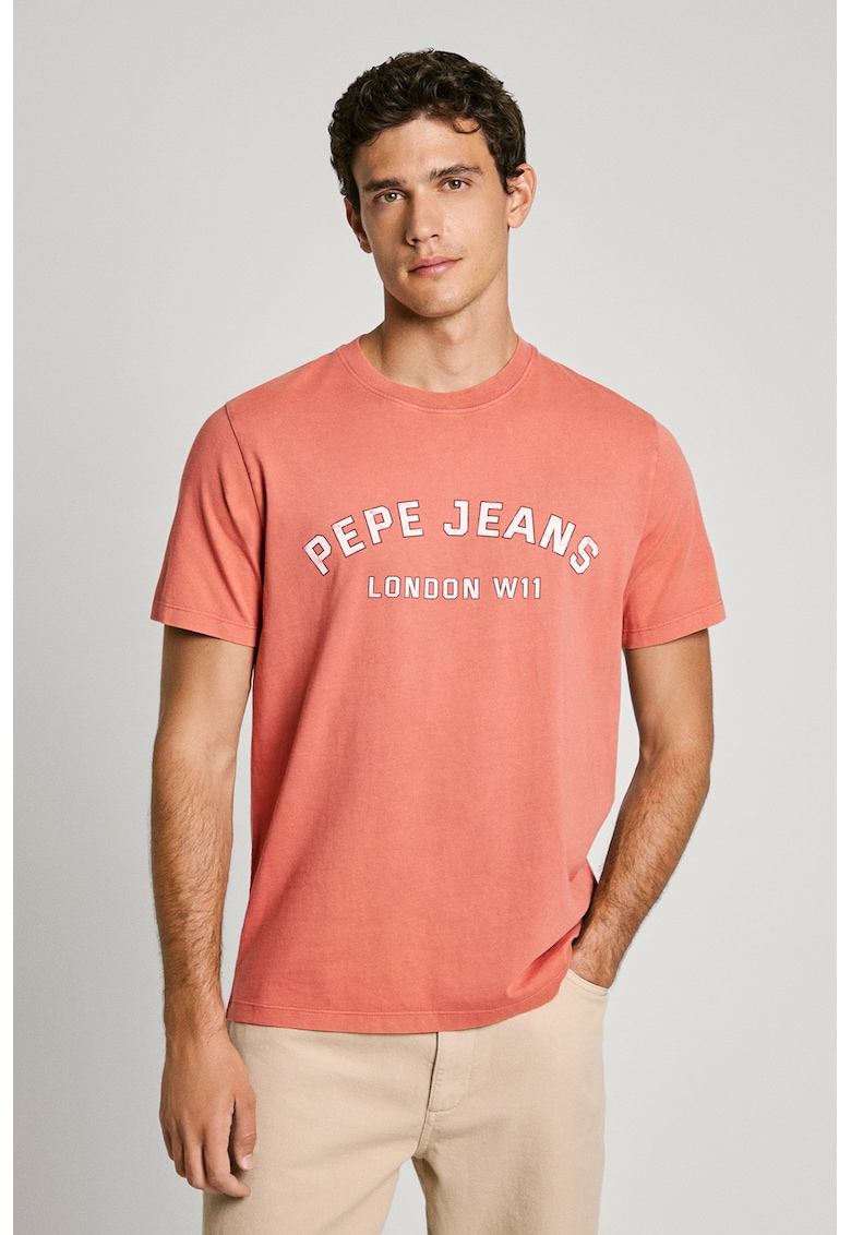 Tricou de bumbac cu imprimeu logo Aldridge