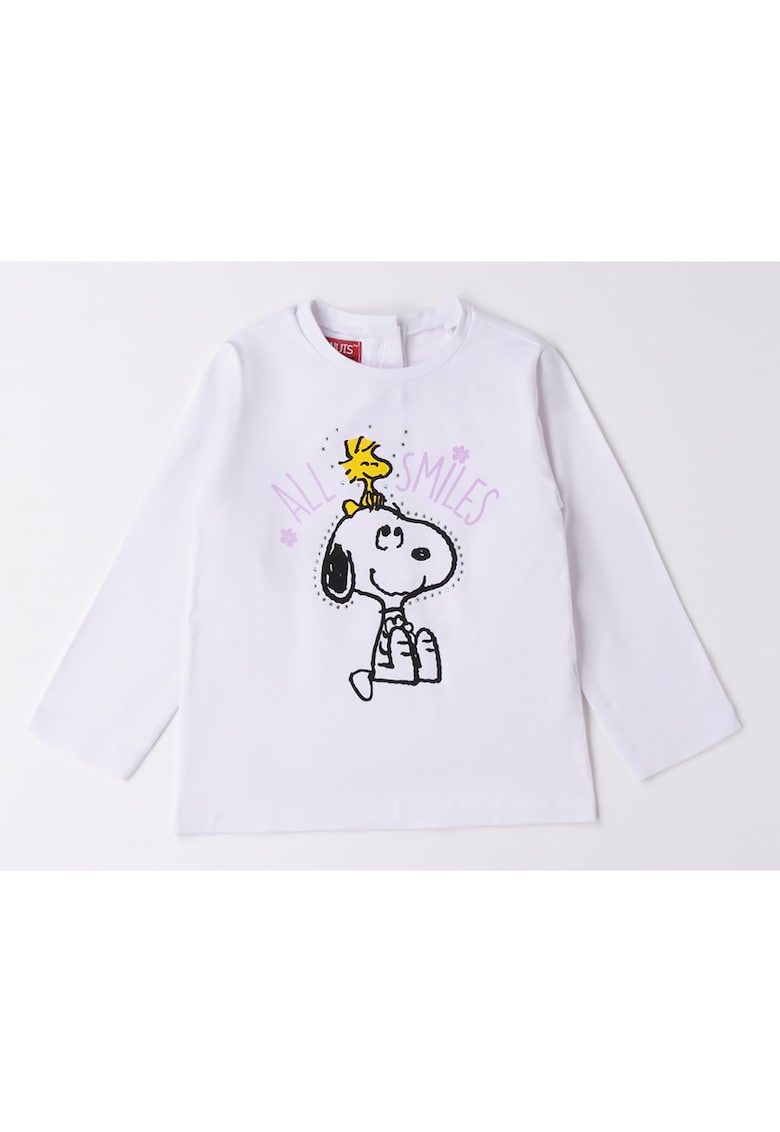 Bluza cu imprimeu Snoopy pentru fete - 0.6227 - Alb