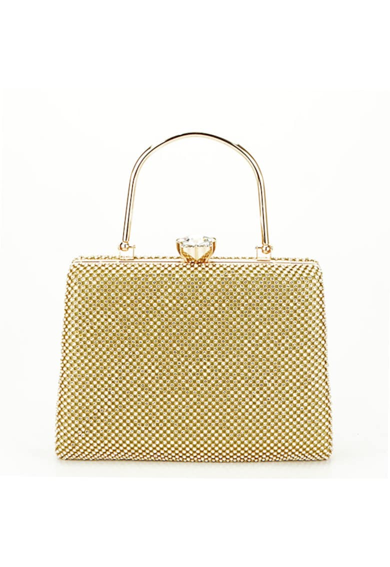 Geanta clutch aurie cu pietricele BYH-877 05 14948