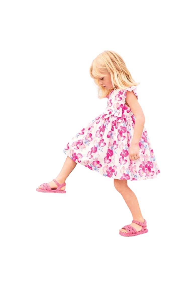 Rochie eleganta cu imprimeu floral pentru fetite - 0.6244 - Roz