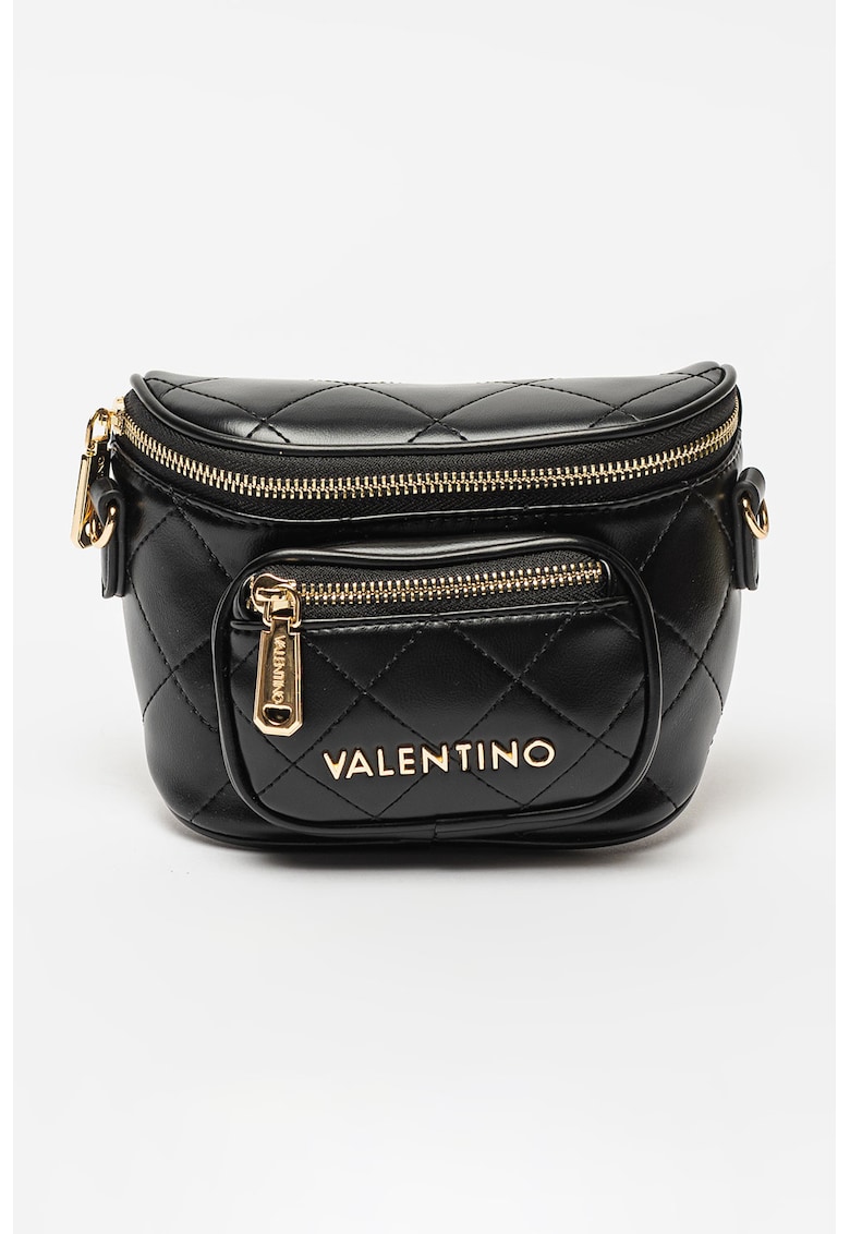 Geanta crossbody de piele ecologica cu aspect matlasat Nur