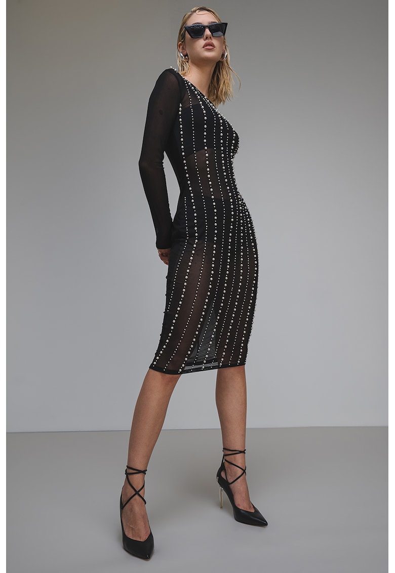 Rochie midi transparenta