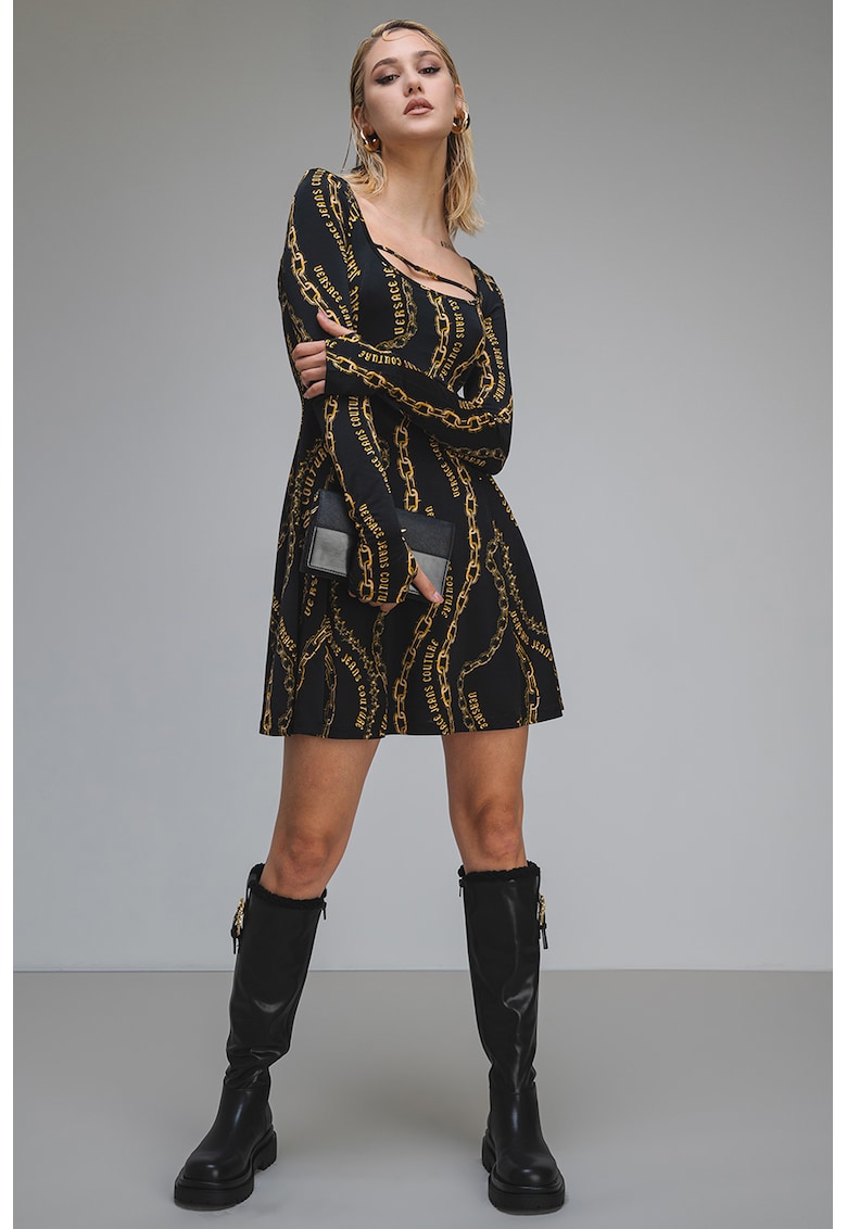 Rochie scurta cu maneci lungi