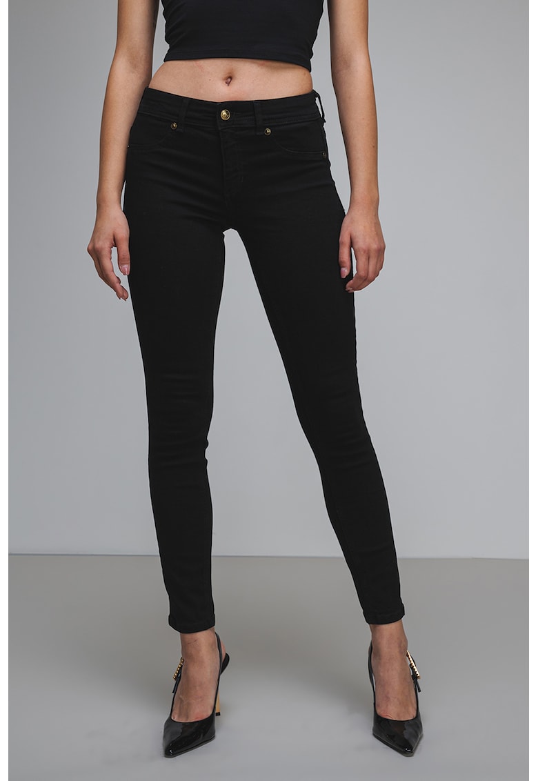 Blugi skinny cu talie medie