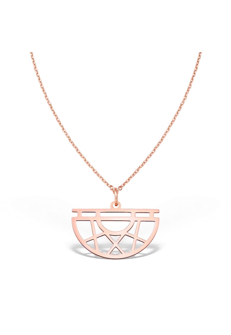 Colier HALF MOON - aur 14K - Roz