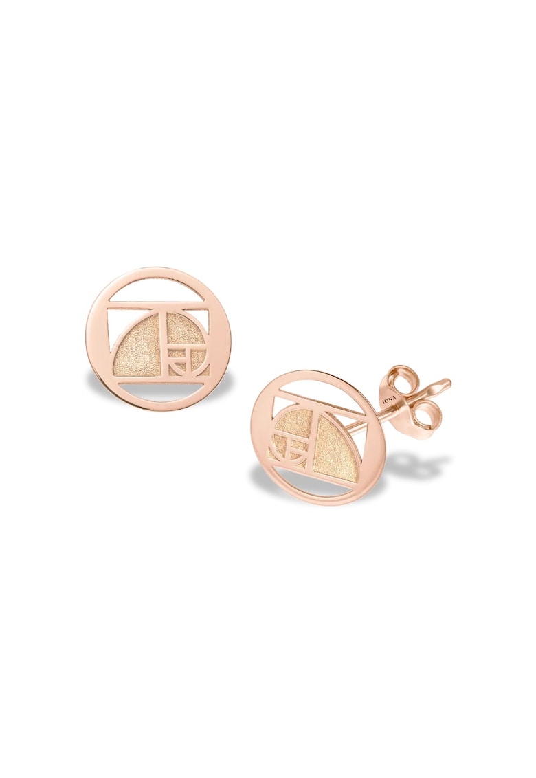 Cercei mini THE GOLDEN RATIO - aur roz 14K