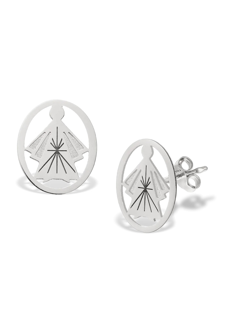 Cercei PROTECTIVE ANGELS - aur alb 14K