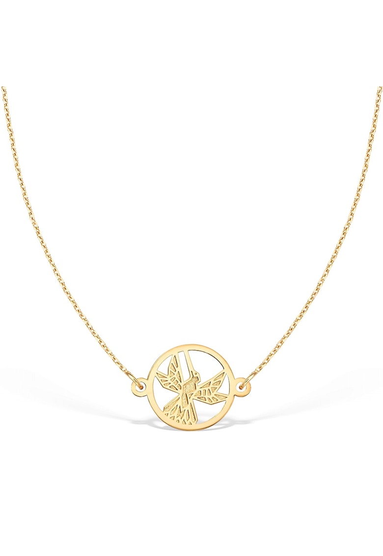 Colier la baza gatului COLIBRI - aur 14K - Galben