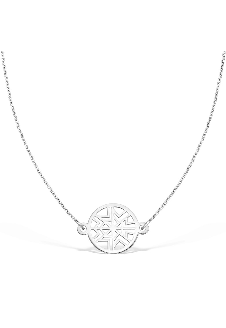 Colier la baza gatului GOD OF WIND - aur 14K - Alb