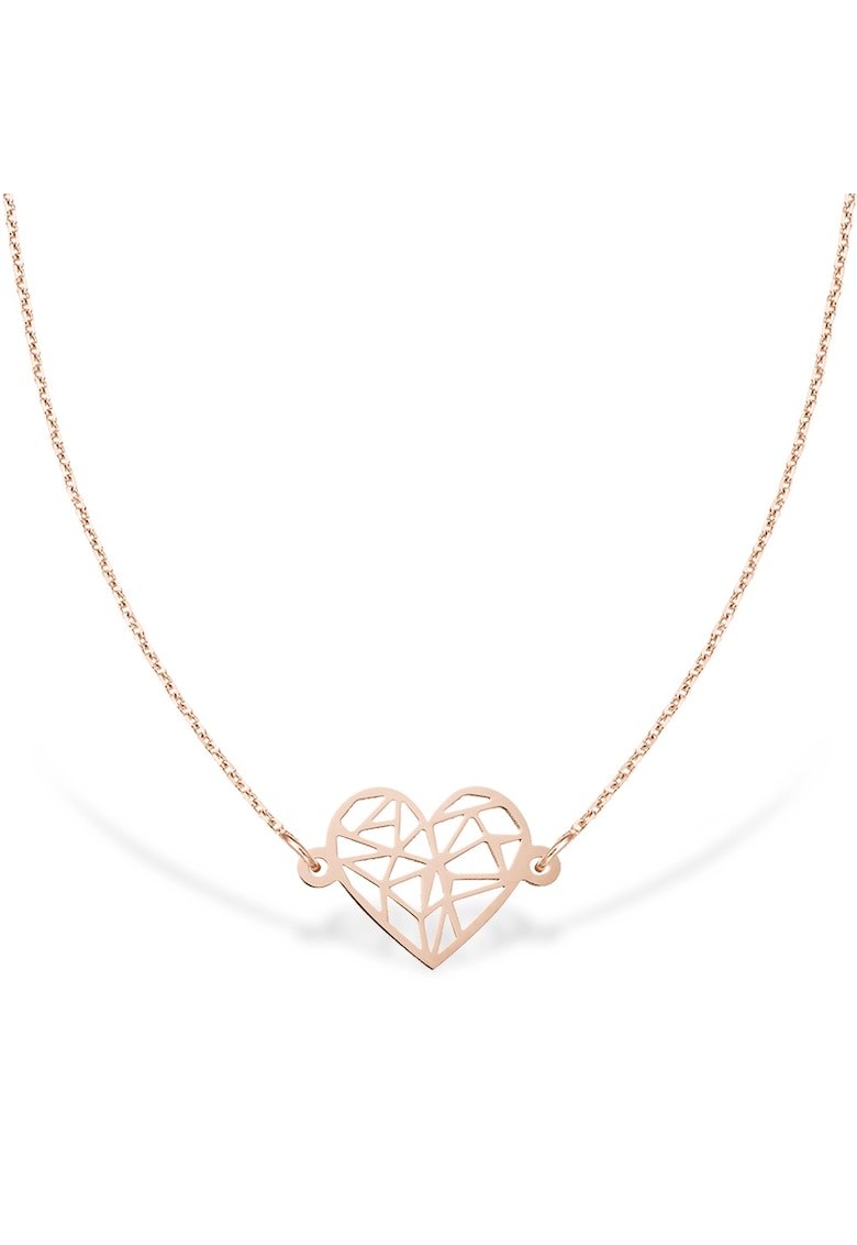 Colier la baza gatului A WOMAN's HEART - aur 14K - Roz