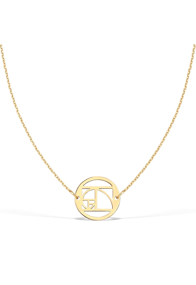 Colier la baza gatului THE GOLDEN RATIO - aur 14K - Galben