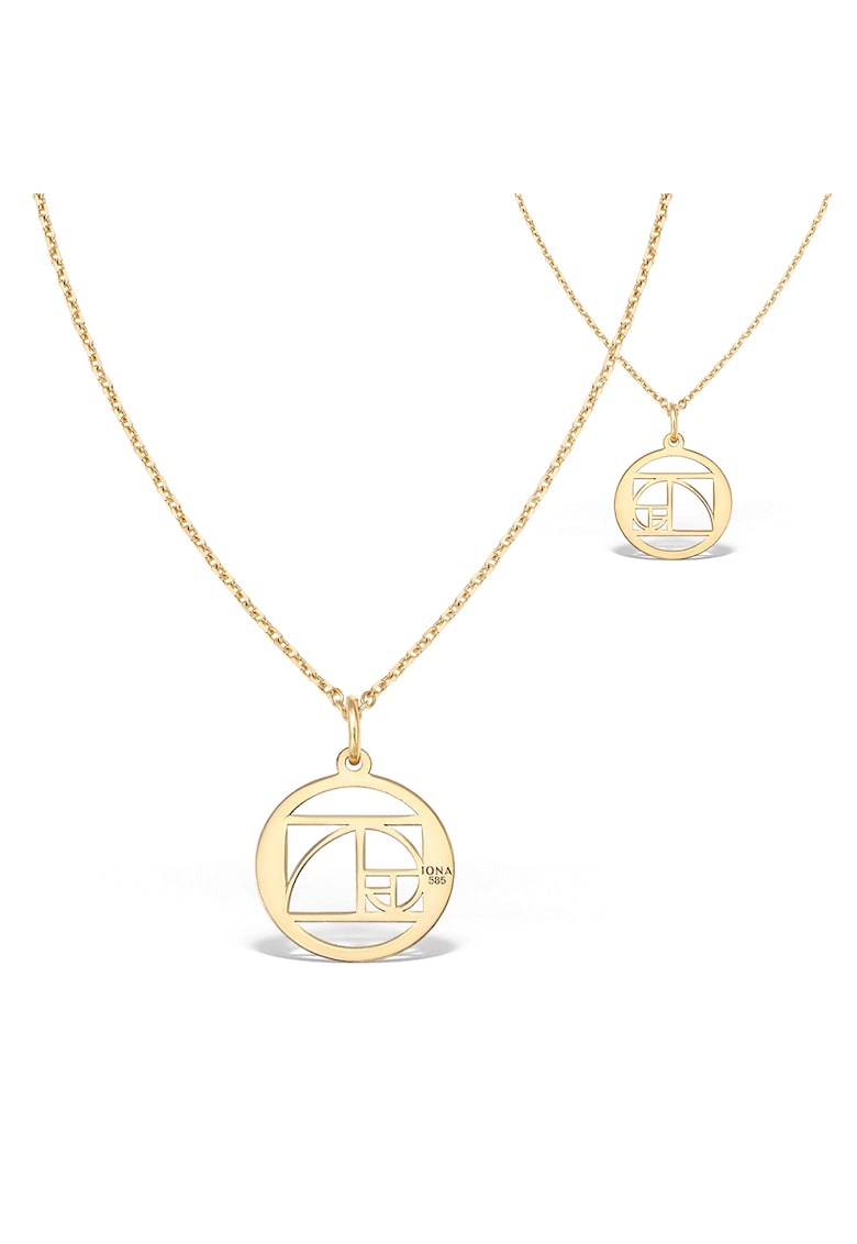 Colier THE GOLDEN RATIO - aur galben 14K