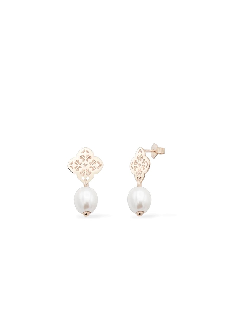Cercei cu perle JASMINE GARDEN - aur 14Kqwdqfxzfasgxz