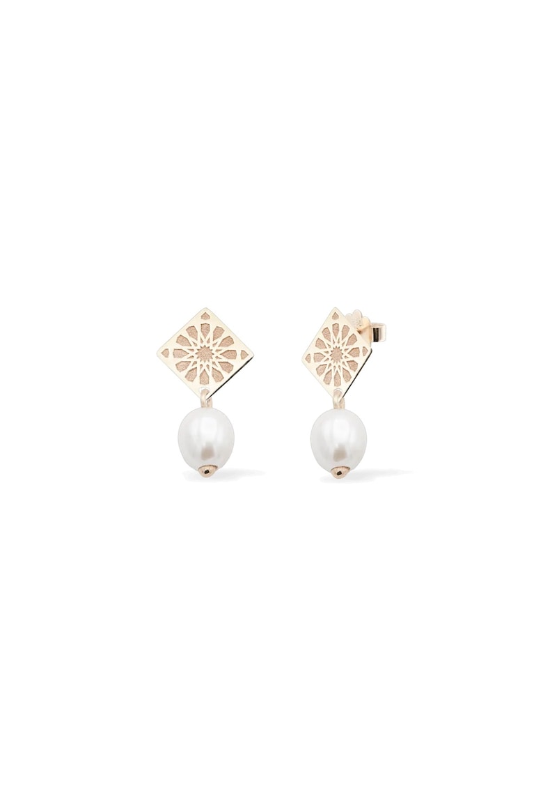 Cercei cu perle DESERT WIND - aur 14K