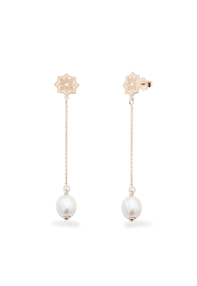 Cercei lungi PEARL OF SAMARKAND - aur 14K