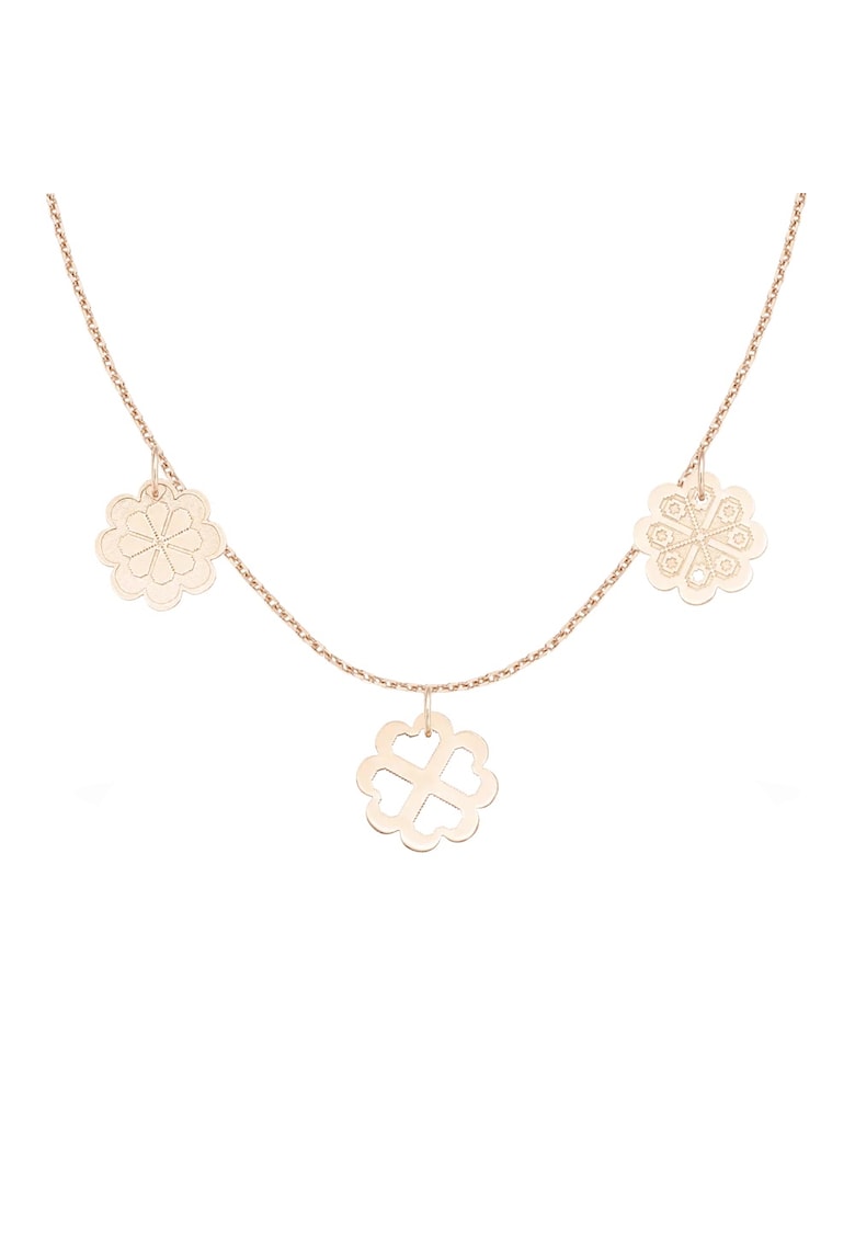 Colier VIS DE SANZIENE - aur 14K - Roz