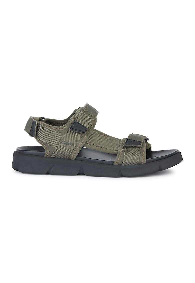 Sandale cu velcro si material textil