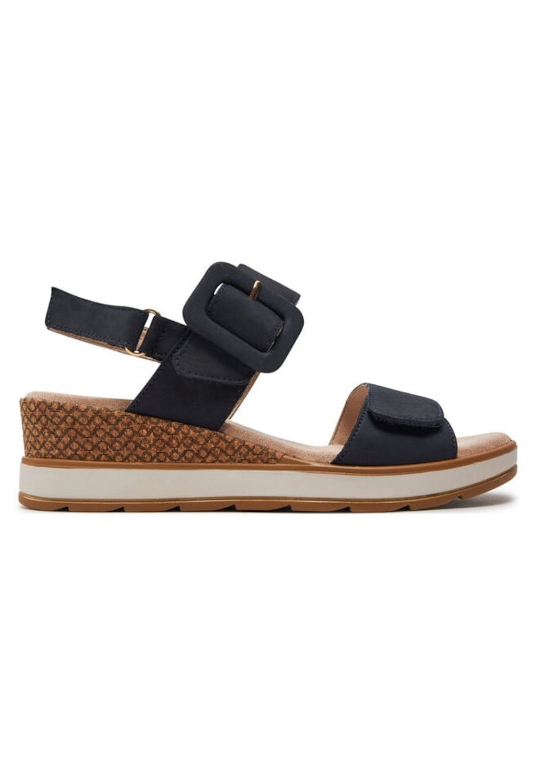 Sandale dama - 30366655239 - Piele naturala/Piele nabuc - Bleumarin