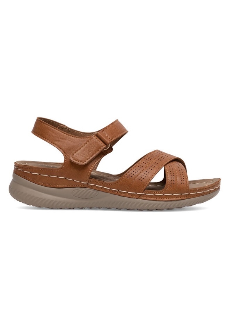 Sandale dama - 590558860068839 - Sintetic - Maro